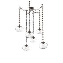 Hammerton SNB0068-06-FB-ZC-CH1-L1 - Nova LED Multi Light Pendant Flat Bronze
