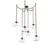 Hammerton SNB0068-06-FB-ZC-CH3-L1 - Nova Round 6pc Swag Multi-Pendant Chain (LED)