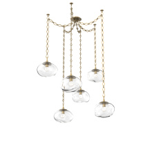Hammerton SNB0068-06-GB-FC-CH1-L1 - Nova LED Multi Light Pendant Gilded Brass
