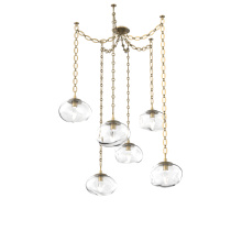 Hammerton SNB0068-06-GB-GC-CH2-L3 - Nova LED Multi Light Pendant Gilded Brass