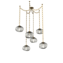 Hammerton SNB0068-06-GB-GS-CH2-L3 - Nova LED Multi Light Pendant Gilded Brass