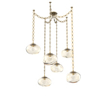 Hammerton SNB0068-06-GB-ZA-CH2-L1 - Nova LED Multi Light Pendant Gilded Brass