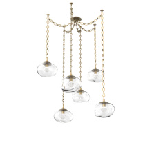 Hammerton SNB0068-06-GB-ZC-CH1-L1 - Nova LED Multi Light Pendant Gilded Brass