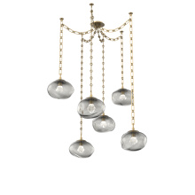 Hammerton SNB0068-06-GB-ZS-CH3-L1 - Nova LED Multi Light Pendant Gilded Brass