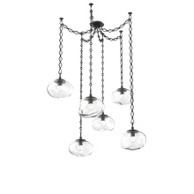 Hammerton SNB0068-06-MB-FC-CH1-L3 - Nova LED Multi Light Pendant Matte Black