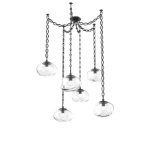 Hammerton SNB0068-06-MB-FC-CH2-L1 - Nova Round 6pc Swag Multi-Pendant Chain (LED)