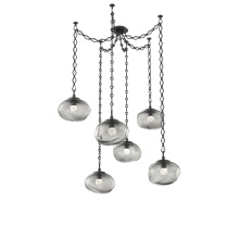 Hammerton SNB0068-06-MB-FS-CH1-L3 - Nova LED Multi Light Pendant Matte Black