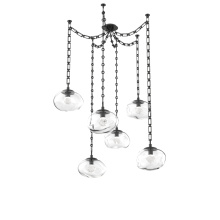 Hammerton SNB0068-06-MB-ZC-CH3-L3 - Nova Round 6pc Swag Multi-Pendant Chain (LED)