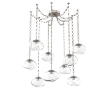 Hammerton SNB0068-09-BS-FC-CH2-L3 - Nova LED Multi Light Pendant Beige Silver
