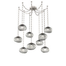 Hammerton SNB0068-09-BS-ZS-CH1-L1 - Nova LED Multi Light Pendant Beige Silver