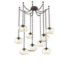 Hammerton SNB0068-09-FB-FA-CH1-L3 - Nova LED Multi Light Pendant Flat Bronze