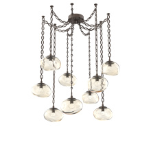 Hammerton SNB0068-09-FB-FA-CH2-L1 - Nova LED Multi Light Pendant Flat Bronze