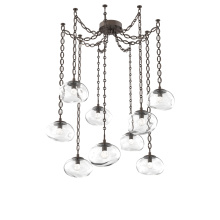 Hammerton SNB0068-09-FB-FC-CH2-L3 - Nova LED Multi Light Pendant Flat Bronze