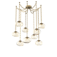 Hammerton SNB0068-09-GB-FA-CH2-L3 - Nova LED Multi Light Pendant Gilded Brass