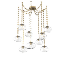 Hammerton SNB0068-09-GB-FC-CH2-L1 - Nova LED Multi Light Pendant Gilded Brass