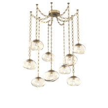 Hammerton SNB0068-09-GB-GA-CH2-L1 - Nova LED Multi Light Pendant Gilded Brass
