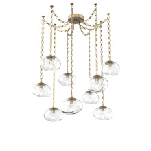 Hammerton SNB0068-09-GB-GC-CH1-L1 - Nova LED Multi Light Pendant Gilded Brass