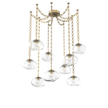 Hammerton SNB0068-09-GB-ZC-CH2-L1 - Nova LED Multi Light Pendant Gilded Brass