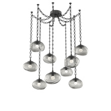 Hammerton SNB0068-09-MB-FS-CH1-L1 - Nova LED Multi Light Pendant Matte Black