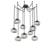 Hammerton SNB0068-09-MB-FS-CH3-L1 - Nova LED Multi Light Pendant Matte Black