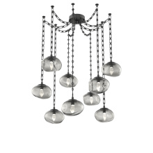 Hammerton SNB0068-09-MB-GS-CH3-L3 - Nova LED Multi Light Pendant Matte Black
