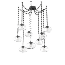 Hammerton SNB0068-09-MB-ZC-CH3-L1 - Nova LED Multi Light Pendant Matte Black