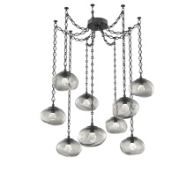 Hammerton SNB0068-09-MB-ZS-CH1-L3 - Nova LED Multi Light Pendant Matte Black