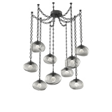 Hammerton SNB0068-09-MB-ZS-CH2-L3 - Nova LED Multi Light Pendant Matte Black