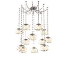 Hammerton SNB0068-12-BS-FA-CH2-L3 - Nova LED Multi Light Pendant Beige Silver
