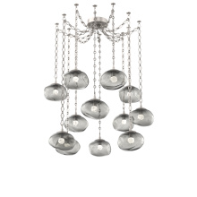 Hammerton SNB0068-12-BS-FS-CH1-L3 - Nova LED Multi Light Pendant Beige Silver