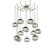 Hammerton SNB0068-12-BS-FS-CH3-L1 - Nova LED Multi Light Pendant Beige Silver