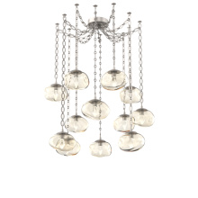 Hammerton SNB0068-12-BS-GA-CH2-L1 - Nova LED Multi Light Pendant Beige Silver