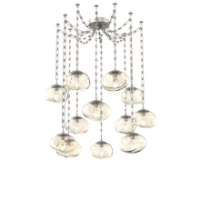 Hammerton SNB0068-12-BS-GA-CH3-L1 - Nova LED Multi Light Pendant Beige Silver