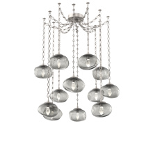 Hammerton SNB0068-12-BS-GS-CH1-L1 - Nova LED Multi Light Pendant Beige Silver