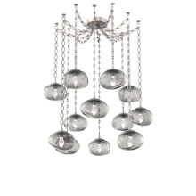 Hammerton SNB0068-12-BS-GS-CH2-L1 - Nova LED Multi Light Pendant Beige Silver