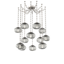 Hammerton SNB0068-12-BS-GS-CH3-L3 - Nova LED Multi Light Pendant Beige Silver