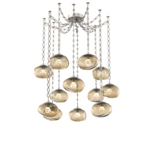 Hammerton SNB0068-12-BS-ZB-CH2-L3 - Nova LED Multi Light Pendant Beige Silver