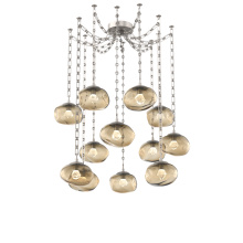 Hammerton SNB0068-12-BS-ZB-CH3-L1 - Nova LED Multi Light Pendant Beige Silver