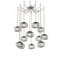 Hammerton SNB0068-12-BS-ZS-CH3-L1 - Nova LED Multi Light Pendant Beige Silver