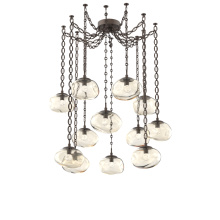 Hammerton SNB0068-12-FB-FA-CH2-L1 - Nova LED Multi Light Pendant Flat Bronze