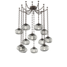 Hammerton SNB0068-12-FB-GS-CH1-L3 - Nova LED Multi Light Pendant Flat Bronze