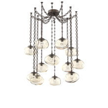 Hammerton SNB0068-12-FB-ZA-CH2-L3 - Nova LED Multi Light Pendant Flat Bronze