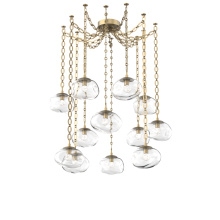 Hammerton SNB0068-12-GB-FC-CH2-L1 - Nova LED Multi Light Pendant Gilded Brass