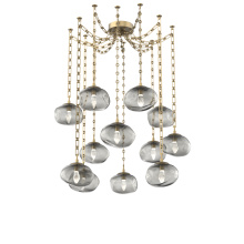 Hammerton SNB0068-12-GB-GS-CH3-L1 - Nova LED Multi Light Pendant Gilded Brass