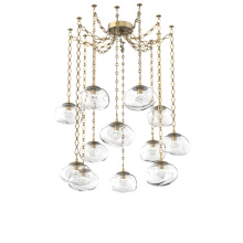Hammerton SNB0068-12-GB-ZC-CH1-L3 - Nova LED Multi Light Pendant Gilded Brass