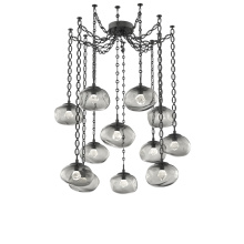 Hammerton SNB0068-12-MB-ZS-CH2-L1 - Nova LED Multi Light Pendant Matte Black