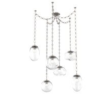Hammerton SNB0069-06-BS-FC-CH1-L3 - Cosmos Round 6pc Swag Multi-Pendant Chain (LED)