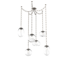 Hammerton SNB0069-06-BS-FC-CH2-L1 - Cosmos Round 6pc Swag Multi-Pendant Chain (LED)