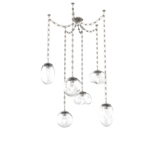 Hammerton SNB0069-06-BS-GC-CH3-L3 - Cosmos Round 6pc Swag Multi-Pendant Chain (LED)