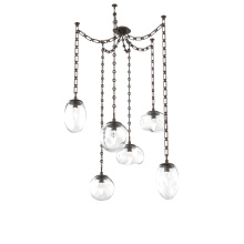 Hammerton SNB0069-06-FB-GC-CH3-L1 - Cosmos Round 6pc Swag Multi-Pendant Chain (LED)